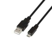 Cable USB 2.0 Tipo A/M a Micro USB B/M - 3m · Negro