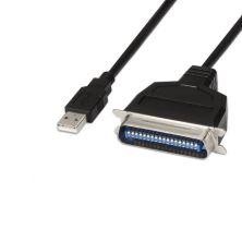 Conversor USB Tipo A/M a Paralelo CN36 - 1.5 m · Negro