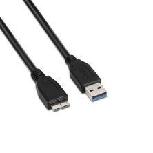 Cable USB 3.0 Tipo A/M a Micro USB Tipo B/M - 1 m · Negro