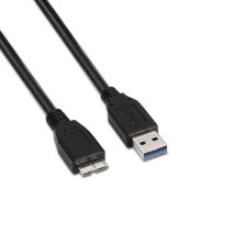 Cable USB 3.0 Tipo A/M a Micro USB Tipo B/M - 2 m · Negro
