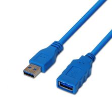 Cable Alargador USB 3.0 Tipo A/M a USB Tipo A/H - 2 m · Azul