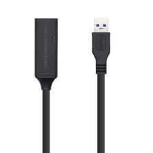 Cable Prolongador USB 3.0 Tipo A/M a Tipo A/H - 10m · Negro