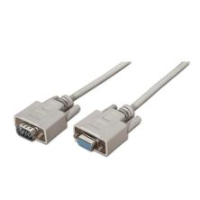 Cable Serie RS232 DB9/M a DB9/H - 1.8m · Beige