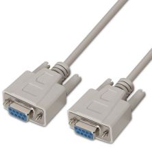 Cable Serie RS232 DB9/H a DB9/H - 1.8m · Beige