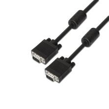 Cable SVGA con Ferrita HDB15/M a HDB15/M - 3m · Negro