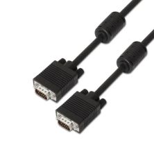 Cable SVGA con Ferrita HDB15/M a HDB15/M - 10m · Negro