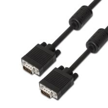 Cable SVGA con Ferrita HDB15/M a HDB15/M - 15m · Negro