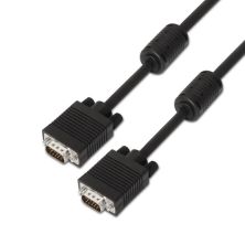 Cable SVGA con Ferrita HDB15/M a HDB15/M - 20m · Negro