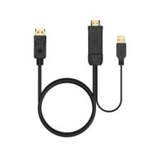 Cable Conversor HDMI 2.0/M USB/M a Displayport/M - 1.8m · Negro