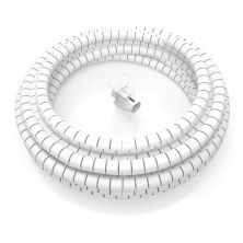 Organizador de Cables en Espiral Flexible AISENS A151-0918 - 2m · Blanco