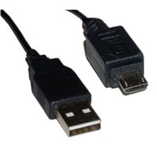 Cable USB Tipo A a Micro USB Tipo B - 3m · Negro