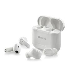 Auriculares Inalámbricos NGS Articaduo  - BT 5.1 · Microfono · Estuche de Carga · Blanco