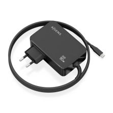 Cargador de Pared AISENS ASCH-1PD90WL034-BK - 90W GaN · USB Tipo C · 1.8m · Negro