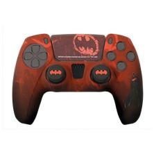 Set de Mando BLADE DC Custom -PS5 · Funda Silicona Rojo · Grips · Pegatina Batman