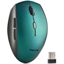 Ratón Inalámbrico Ergonomico NGS Bee -USB · 1600DPI · Azul