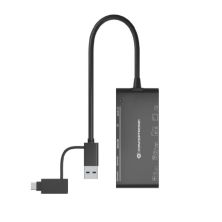 Lector de Tarjetas Externo CONCEPTRONIC BIAN03B - USB 3.0 · USB Tipo C · SD/Micro SD · Negro