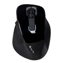 Ratón Inalámbrico Ergonomico NGS Wireless Bow - USB · 1200DPI · Negro