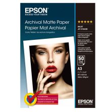 Papel Fotográfico Original EPSON Matt A3 50 Hojas 189g - C13S041344