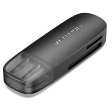 Lector de Tarjetas Externo VENTION CLGB0 - USB 3.0 · SD/TF 1-LUN · Negro