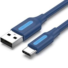 Cable USB 2.0 Tipo C/M a USB /M - 1m · Azul