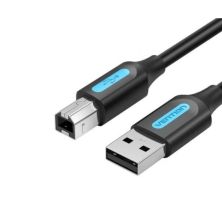 Cable para Impresora USB 2.0 Tipo A/M a USB Tipo B/M - 2m · Negro