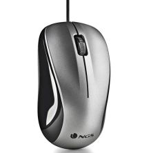 Ratón con Cable NGS CREW GRAY - USB · 1200DPI · Gris