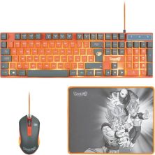 Pack Gaming con Cable BLADE Dragon Ball Super - Teclado · Raton · Alfombrilla · Retroiluminado · Naranja/Gris
