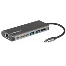 Docking USB Tipo C STARTECH DKT30CSDHPD3 - 3xUSB 3.0 · 1xUSB Tipo C PD ·  2xUSB · 1xHDMI 4K · 1xRJ45 · 1xLector de Tarjetas