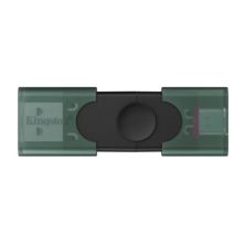 Pendrive KINGSTON DataTraveler Duo DTDEG2/256GB - 256GB · USB 3.2 · USB Tipo C · Negro/Verde