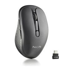 Ratón Inalámbrico Recargable NGS Evo Mix - USB · 3200DPI · Negro