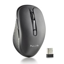 Ratón Inalámbrico Recargable NGS Evo Peep - USB · 3200DPI · Negro