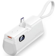 Powerbank VENTION FHQW0 - 4800mAh · Lightning · USB Tipo C · Blanco
