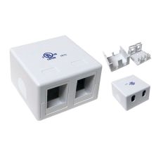 Caja de Superficie para Keystone - 2 Conexiones · Blanca