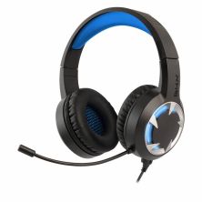 Auriculares Gaming Diadema con Cable NGS GHX-510 - Jack 3.5 mm · Cable 2.2 m · Micrófono · Negro/Azul