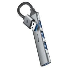 HUB USB 3.2 3xUSB 2.0 · 1xUSB 3.2 · Gris