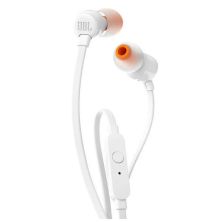 Auriculares Intrauditivos con Cable JBL T110 JBLT110WHT - Jack 3.5mm · 20Hz · Micrófono · Blanco