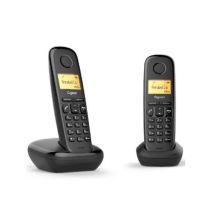 Pack de Teléfonos Inalámbricos GIGASET A270 - Agenda 80 Contactos · Negro