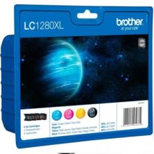 Pack Cartucho Original BROTHER LC1280XL BK+C+M+Y - LC1280XLVALBP [ML-48][PAG-2400] - REF