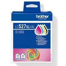 Pack 4 Cartuchos  Originales BROTHER LC527XL BK+C+M+Y - LC527XLVAL