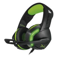 Auriculares Gaming 3GO Droxio LEYON - USB · Jack 3.5mm · Cable 2.1m · Micrófono · Negro/Verde