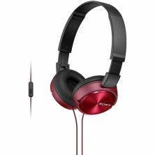 Auriculares Diadema con Cable SONY MDRZX310APR - Jack 3.5mm · Cable 1,2 m · Micrófono · Rojo