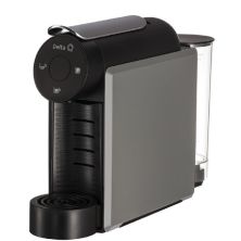 Cafetera de Capsulas DELTA Qool Mini - 1200W · Deposito 7 Capsulas · Gris