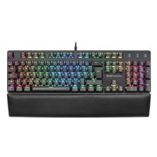 Teclado Mecánico Gaming con Cable MARS GAMING MK5BES - USB 2.0 · Cable 180cm · RGB · Reposamuñecas · Negro