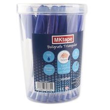 Bolígrafos Triangulares MKTAPE MKT10650 - Azul · Caja 36 Unidades