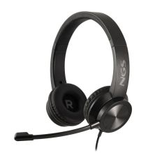 Auriculares Diadema con Cable NGS MSX11PRO - Jack 3.5mm · Cable 1.8m · Micrófono · Negro