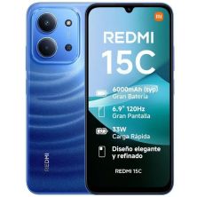 Smartphone XIAOMI Redmi Note 15C MZB0LIEEU - Helio G81-Ultra · 6.9" HD+ · 4GB · 256GB · HyperOS 2 · Azul