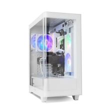 Caja Semitorre NOX Hummer Ether - ATX · 3.5" · 2.5" · USB Tipo C · Blanco