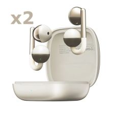 Pack 2 Auriculares Inalámbricos KIESLECT Ora Earring Pods YFT2171EU - BT · Microfono · Estuche de Carga · APP Traductor IA · Dorado