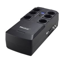 SAI Línea Interactiva PHASAK PH 9478 - 480W · 800VA · 6xSchuko · Negro