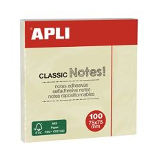 Notas Adhesivas  APLI 10975 - 75 x 75 · 12 Unidades · Amarillo